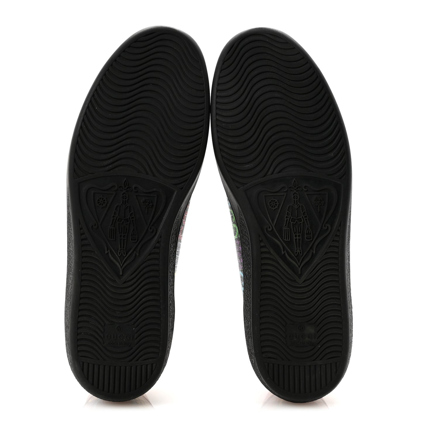 GG Supreme Monogram Psychedelic Mens Ace Sneakers 8.5 Black Multicolor