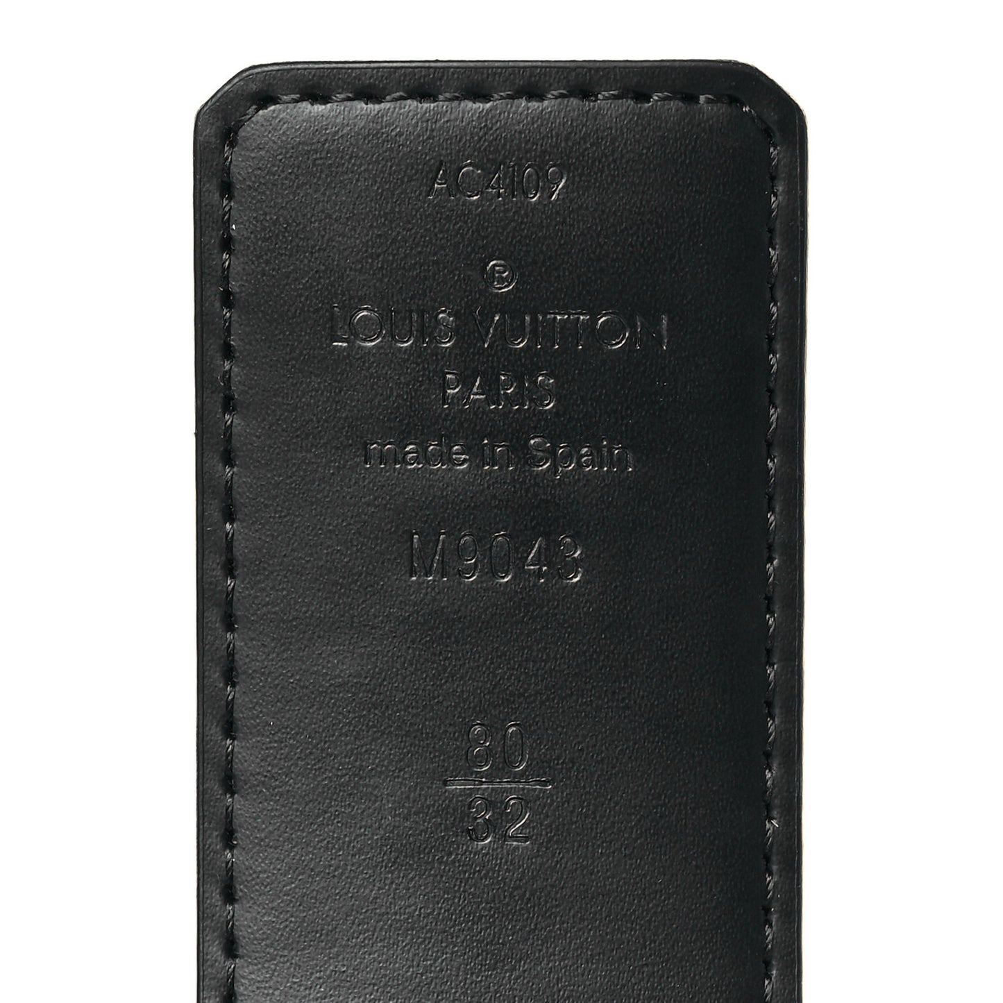 Monogram Eclipse Taigarama 40mm LV Initiales Reversible Belt 80 32 Black