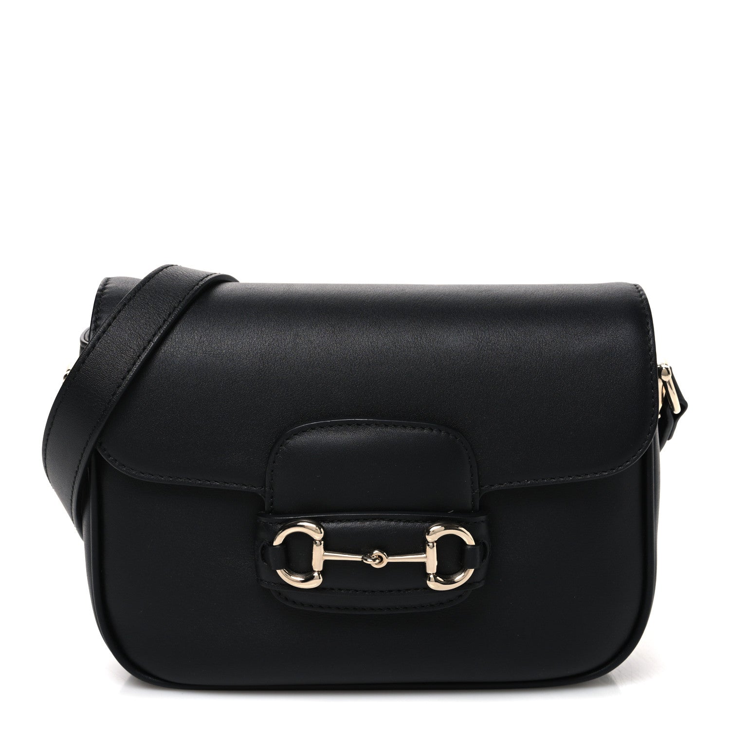 Gucci Arabella Calfskin Horsebit 1955 Shoulder Bag  Black 1 of 10