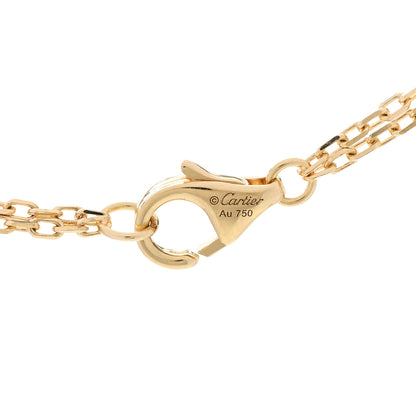 Cartier 18K Yellow Gold 2 Diamond LOVE Necklace 4 of 5