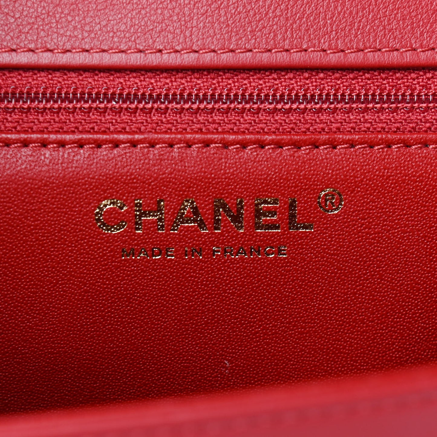Calfskin Quilted Chevron In The City Bag Red