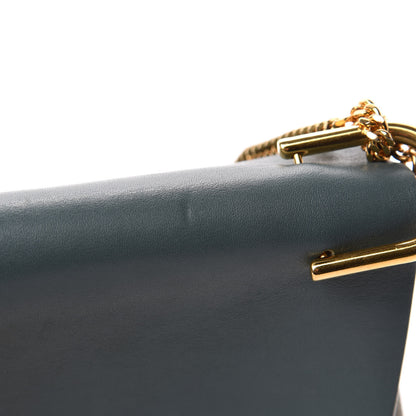 Chloe Suede Smooth Calfskin Drew Shoulder Bag Cloudy Blue 8 of 11