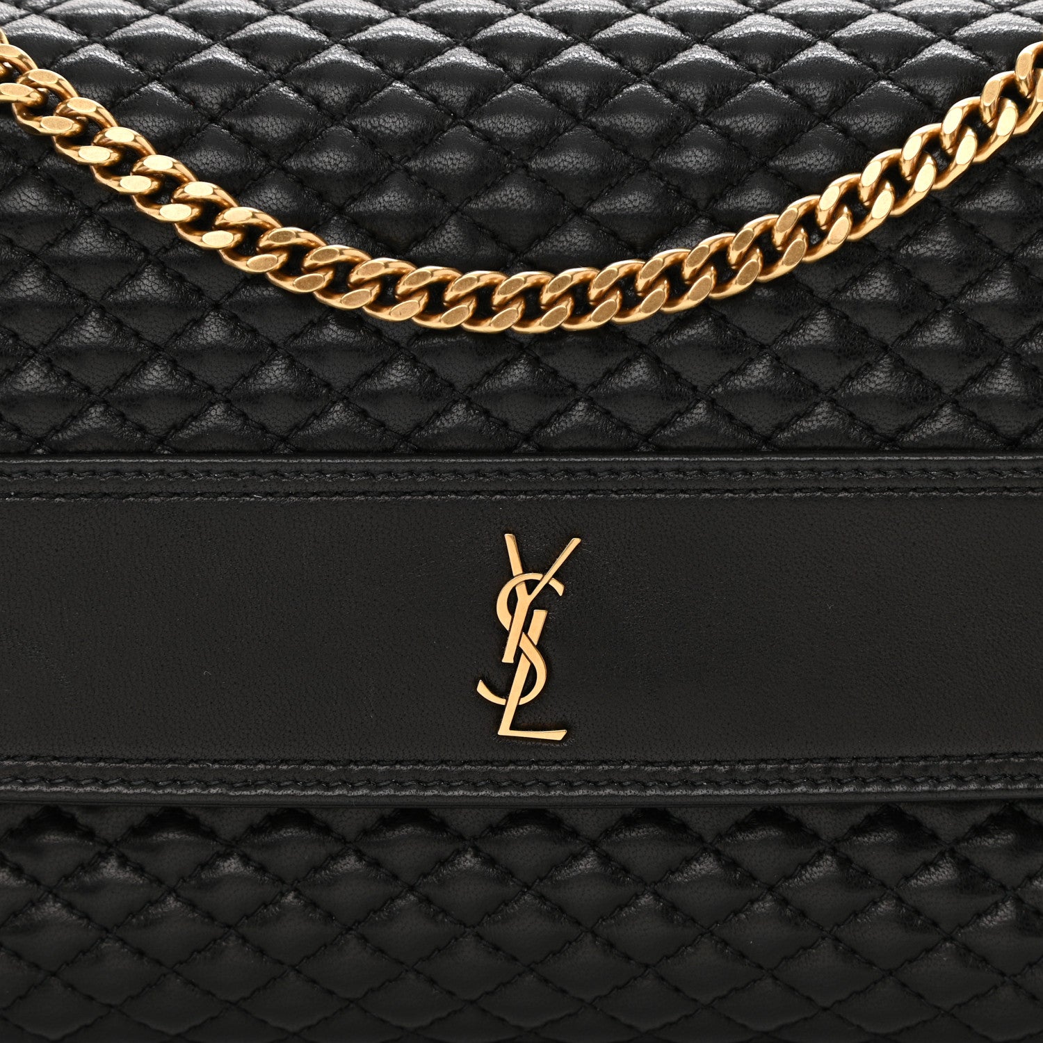 Saint Laurent Lambskin Quilted Victoire Shoulder Bag Black 8 of 9