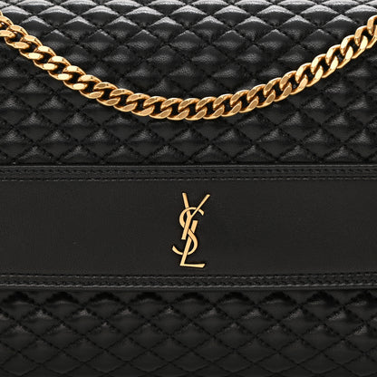 Saint Laurent Lambskin Quilted Victoire Shoulder Bag Black 8 of 9