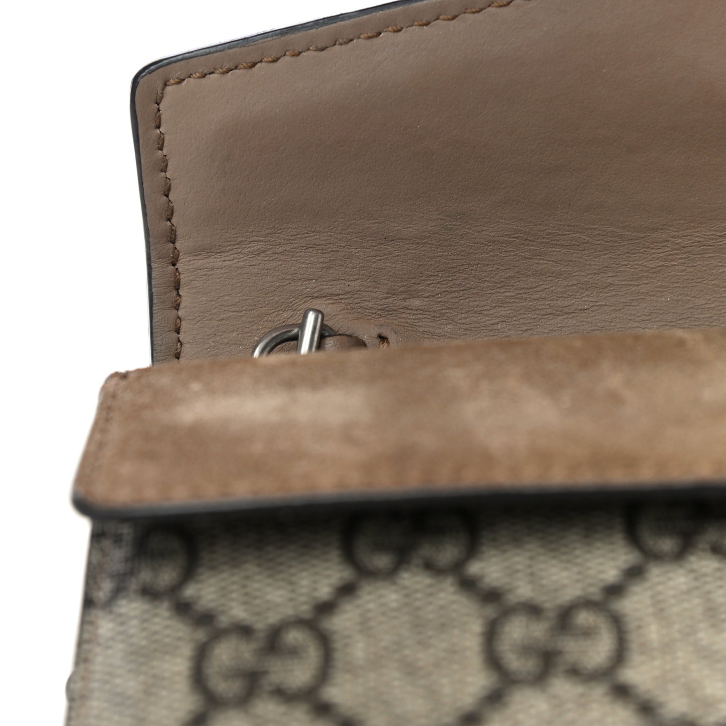 GG Supreme Monogram Super Mini Dionysus Shoulder Bag Taupe