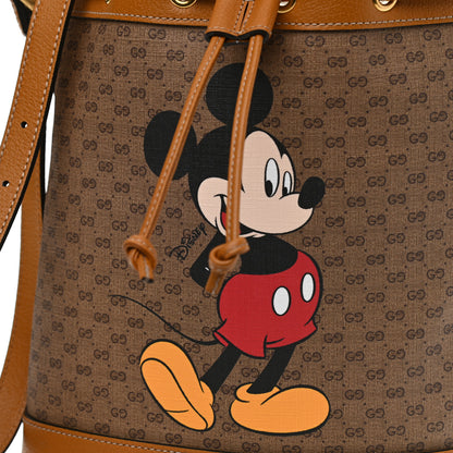 Gucci X DISNEY Mini Vintage GG Supreme Monogram Bucket Bag Beige Vintage Sun Oil 8 of 10