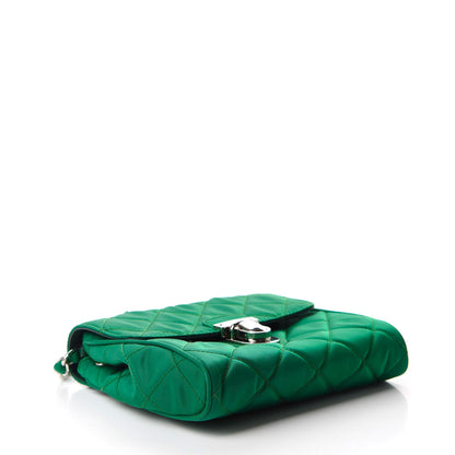 Prada Nylon Tessuto Impuntu Quilted Flap Oleandro 4 of 10