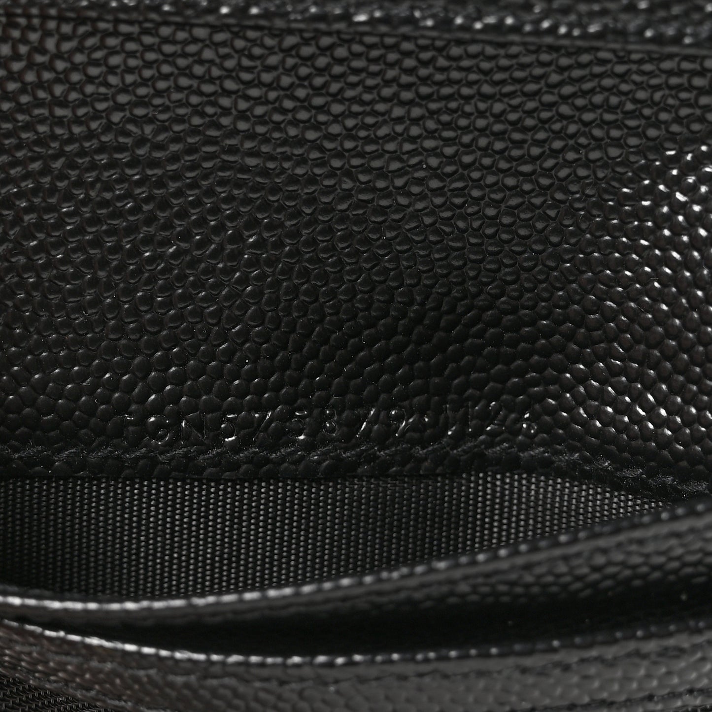 Grain De Poudre Matelasse Chevron Monogram Zipped Card Case Black