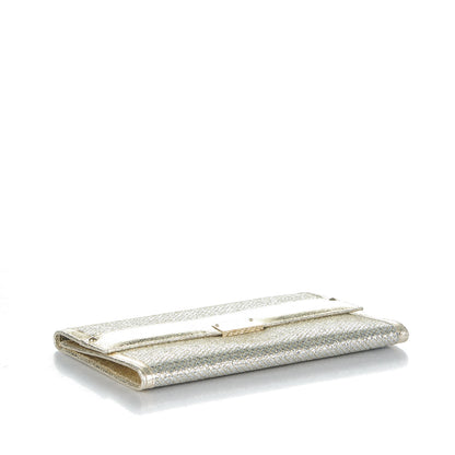 Jimmy Choo Glitter Fabric Reese L Clutch Champagne 4 of 7