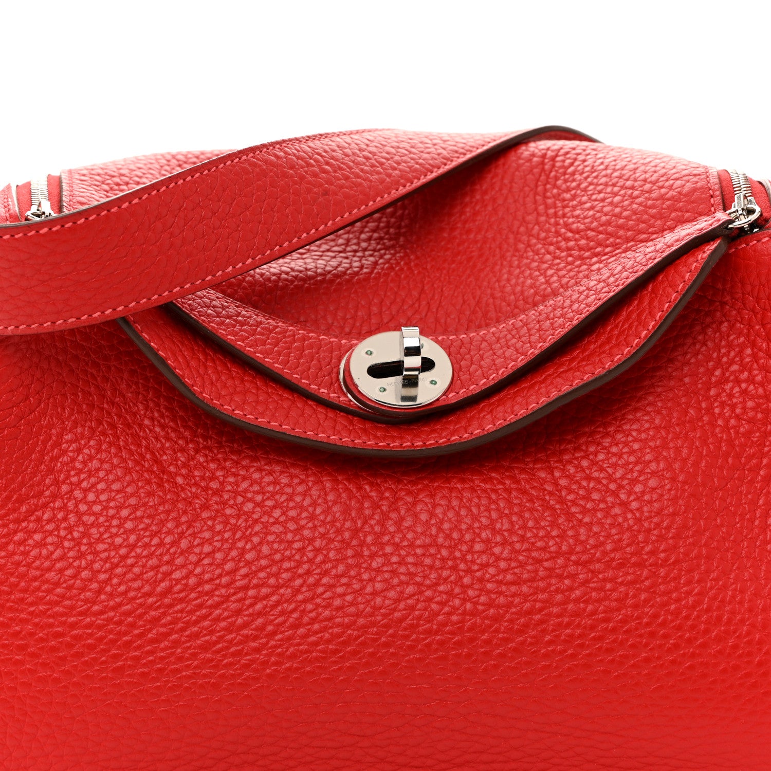 Hermes Taurillon Clemence Verso Lindy 26 Rouge Casaque Bougainvillea 8 of 14