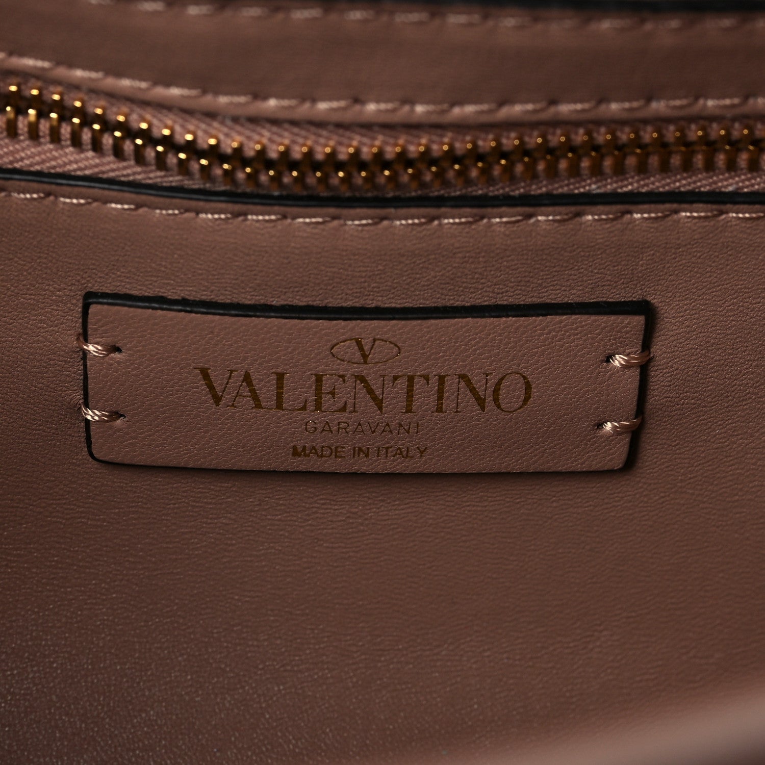 Valentino Garavani Nappa Medium Roman Stud Shoulder Bag Rose Cannelle 8 of 9
