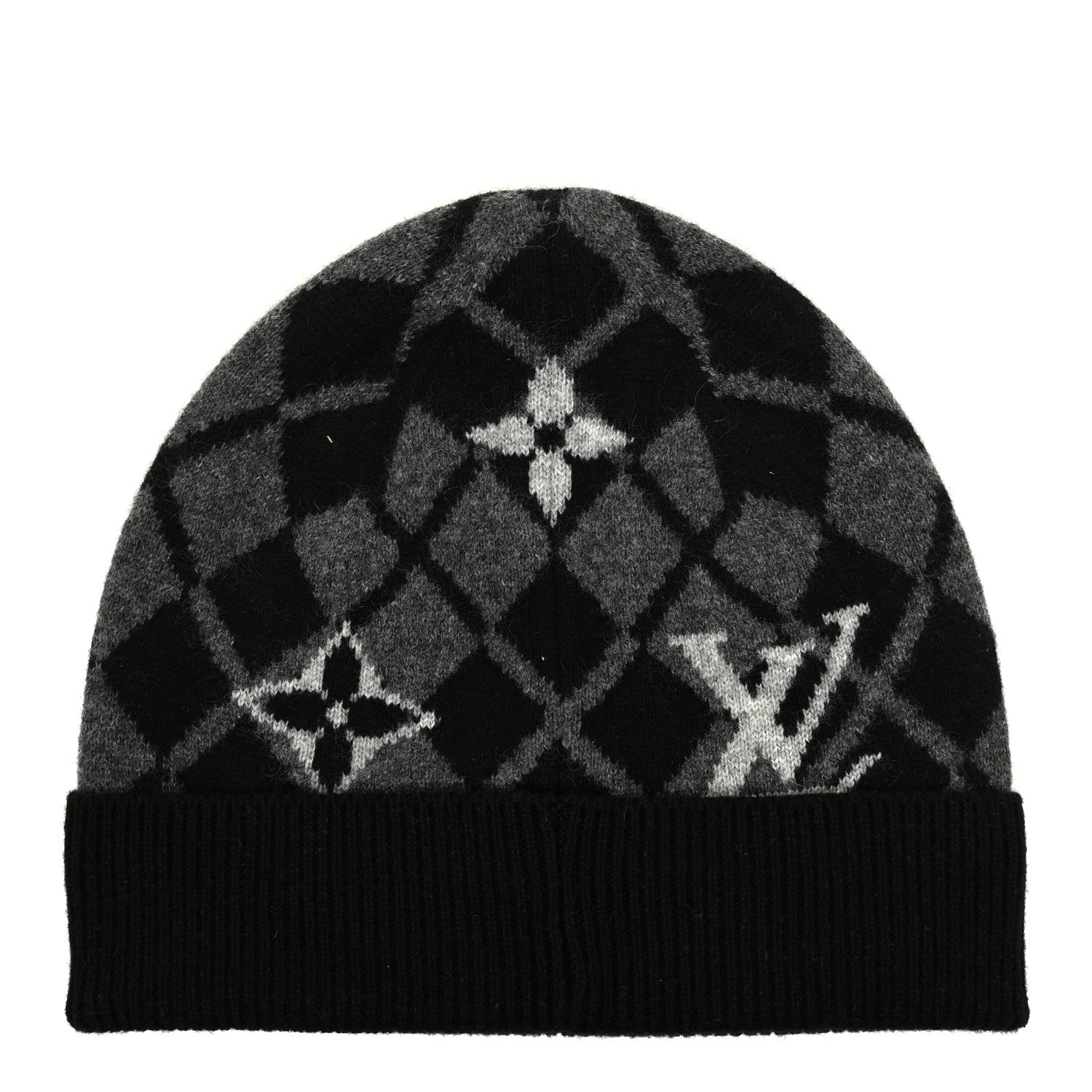 Louis Vuitton Cashmere Bonnet Monogram Mountain Beanie Gris 1 of 4