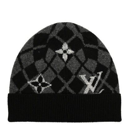 Louis Vuitton Cashmere Bonnet Monogram Mountain Beanie Gris 1 of 4