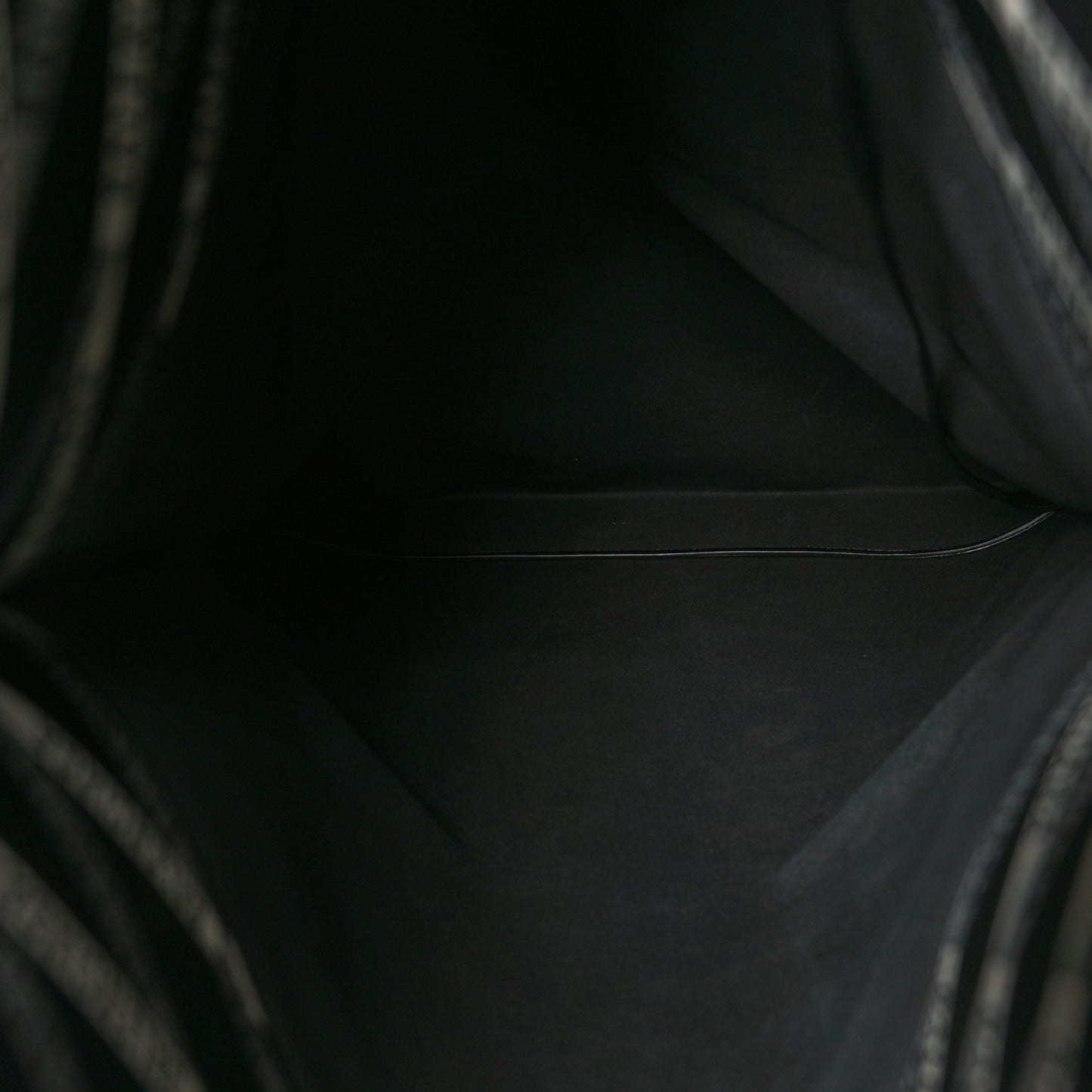 Calfskin Losange Monogram Plastic Tote Black Grey