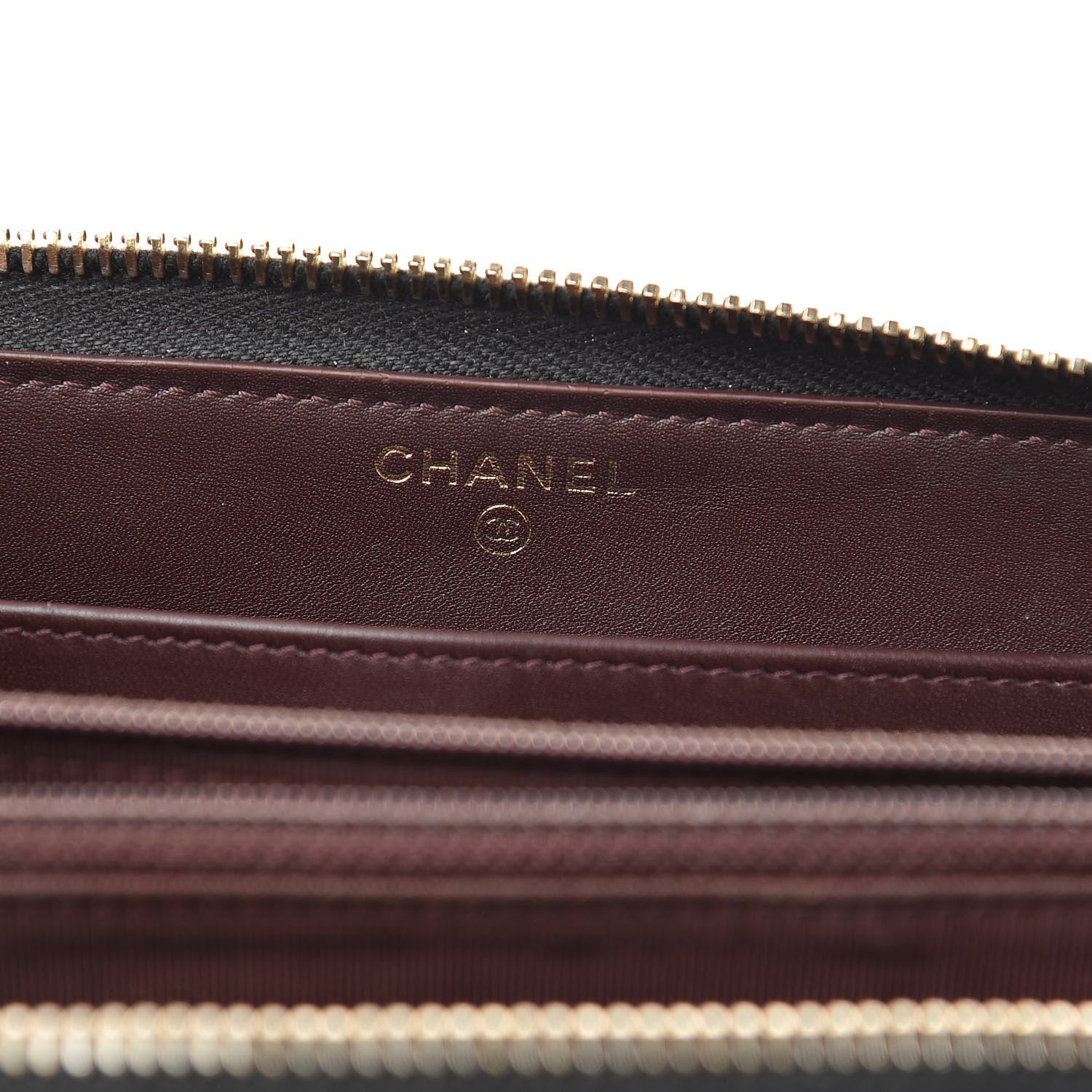 Chanel Caviar Quilted Large Gusset Zip Around Wallet Black 6 of 16