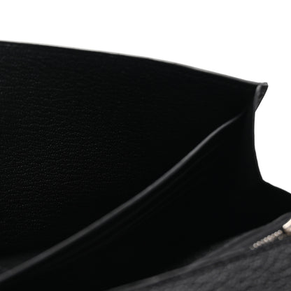 Hermes Chevre Mysore Kelly Longue Wallet Black 6 of 7