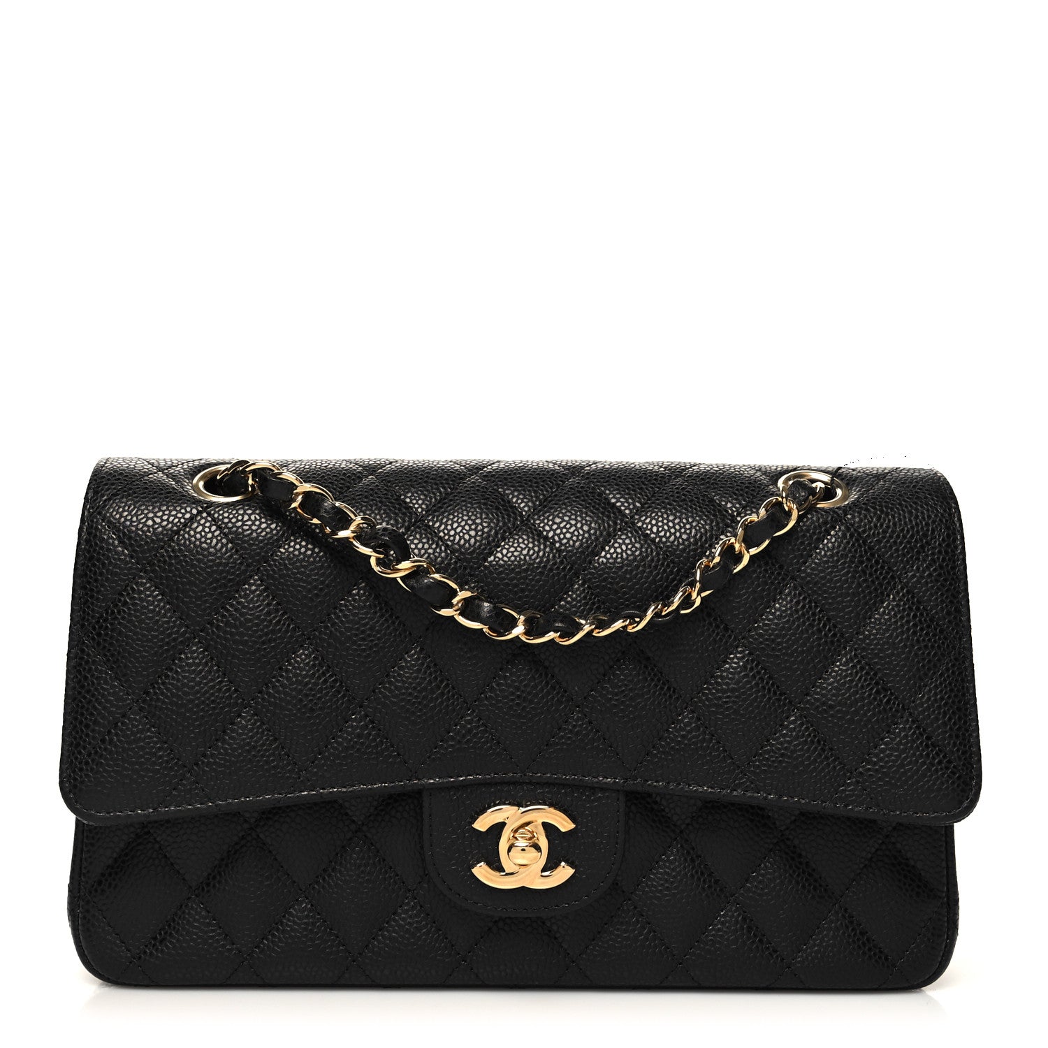 Chanel Caviar Quilted Medium Double Flap Black 1 of 11