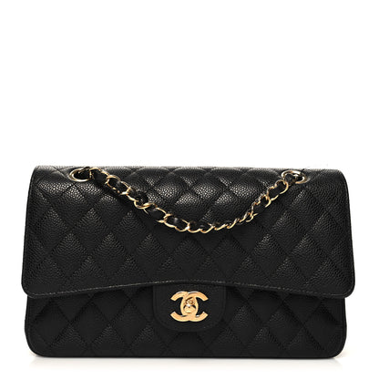 Chanel Caviar Quilted Medium Double Flap Black 1 of 11