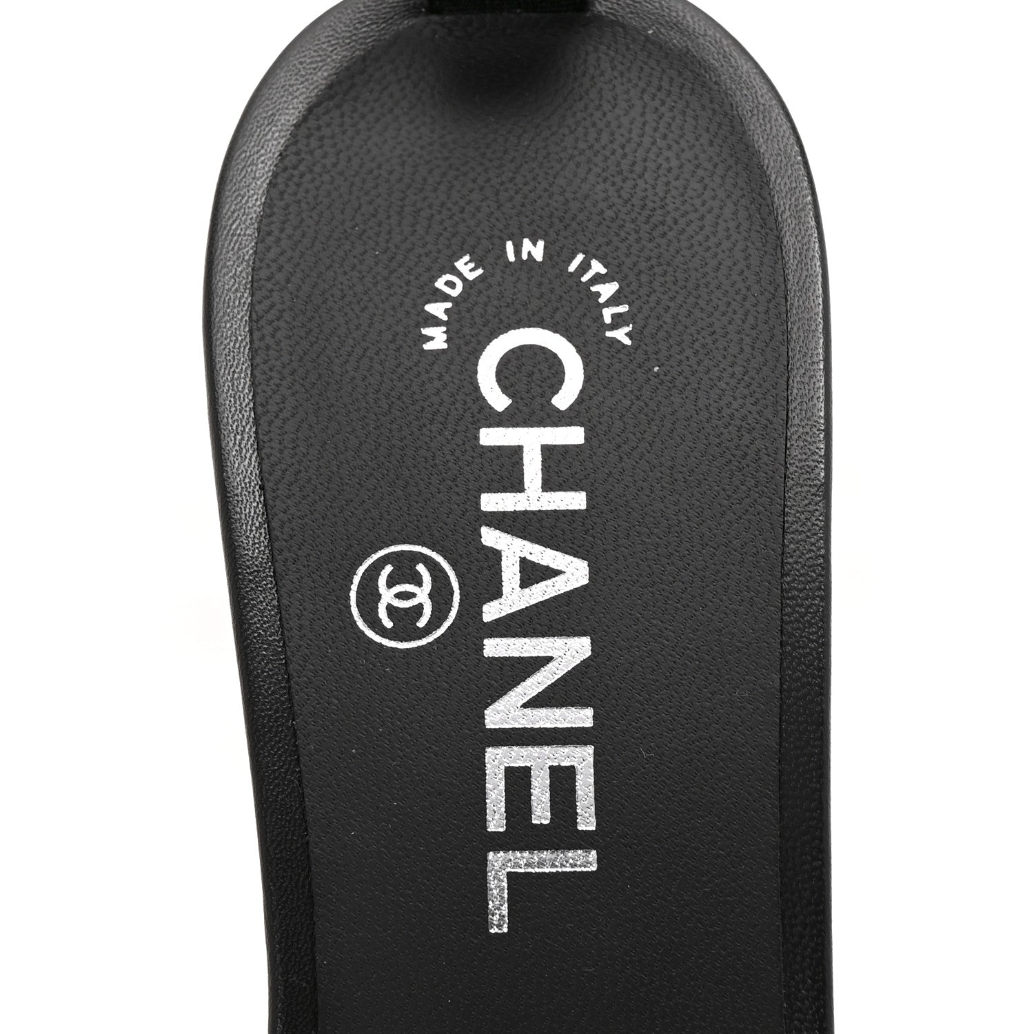 Chanel PVC Lambskin Logo Mules 41 Black 7 of 12