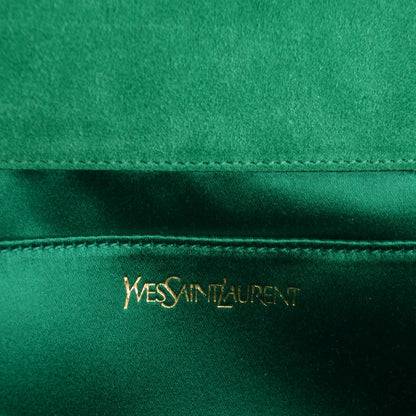 Saint Laurent Patent Small Belle De Jour Clutch Green 6 of 7