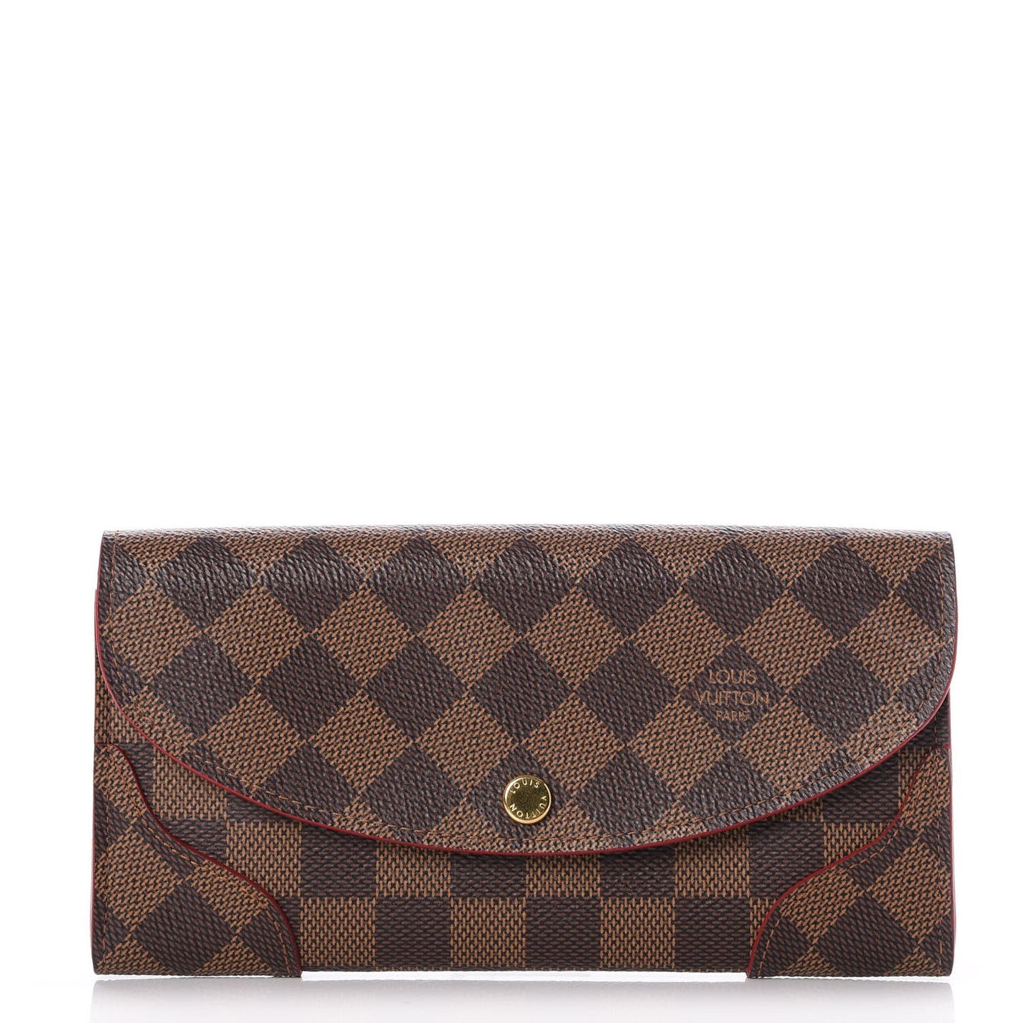Damier Ebene Caissa Wallet Cherry