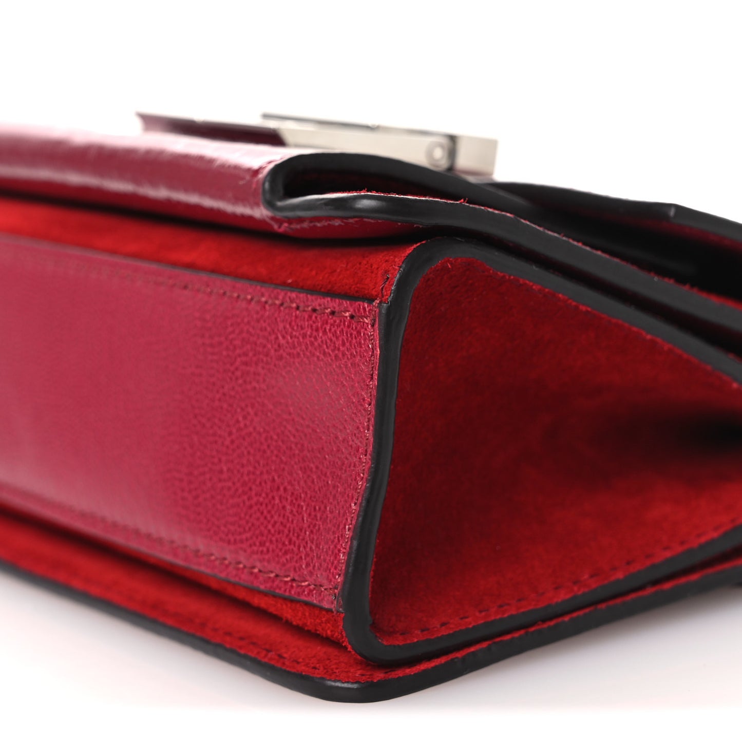 Goatskin Mini GV3 Shoulder Bag Cherry Red