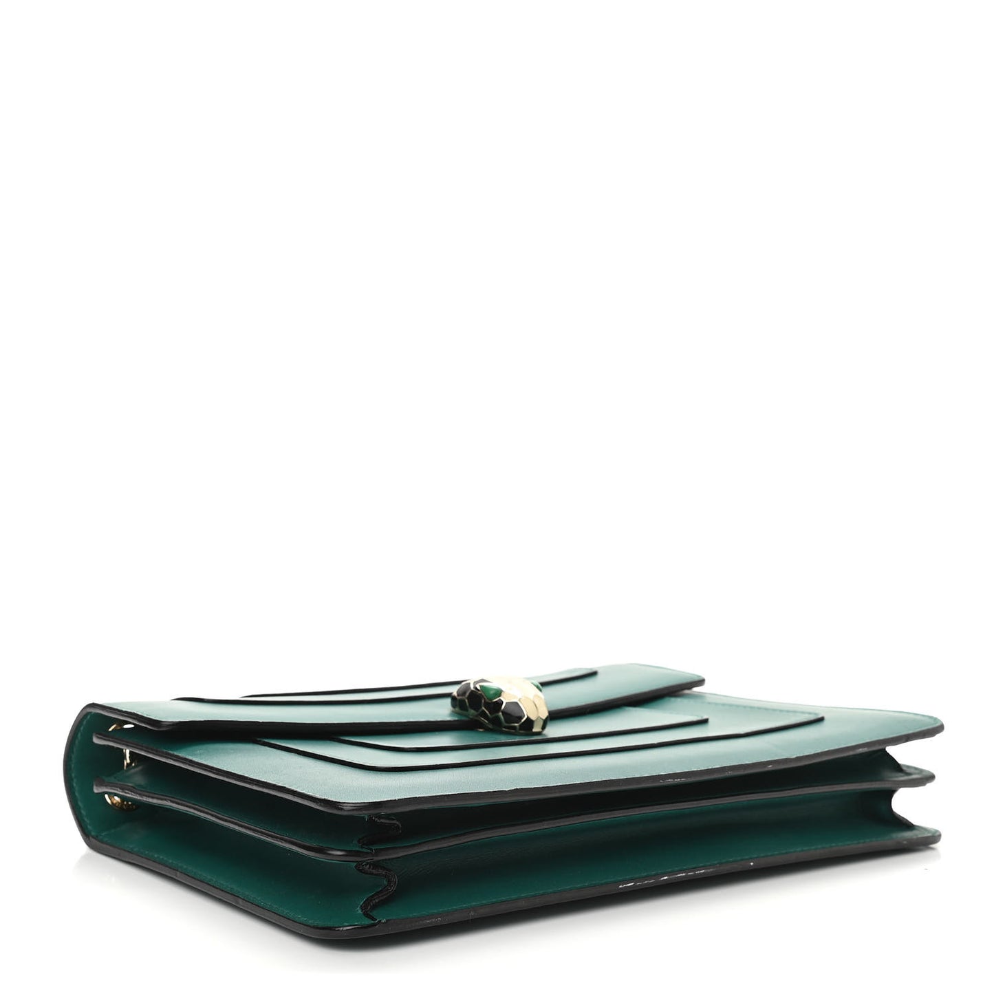 Calfskin Serpenti Forever Shoulder Bag Emerald Green