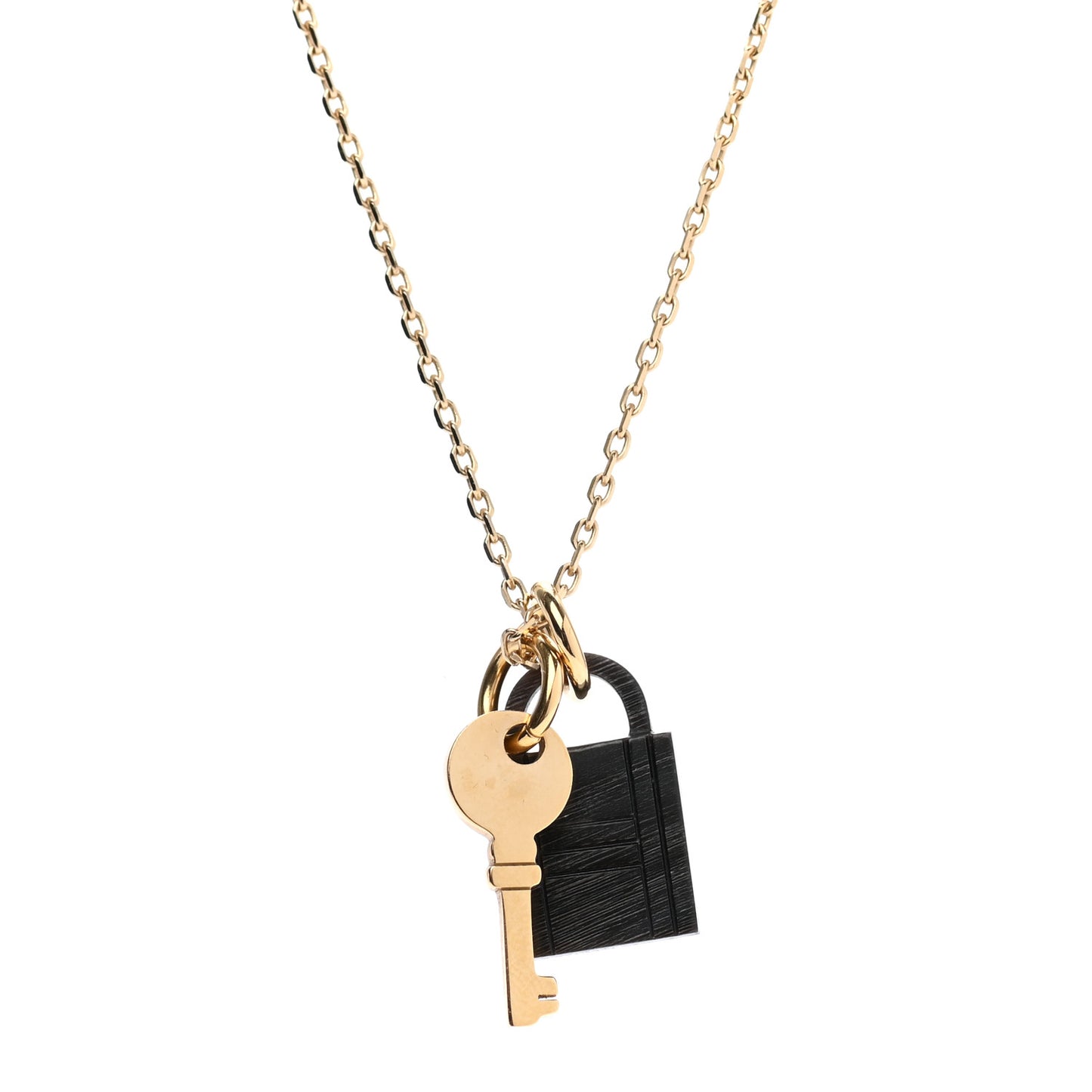 Permabrass Buffalo Horn Amulette Padlock PM Pendant Necklace