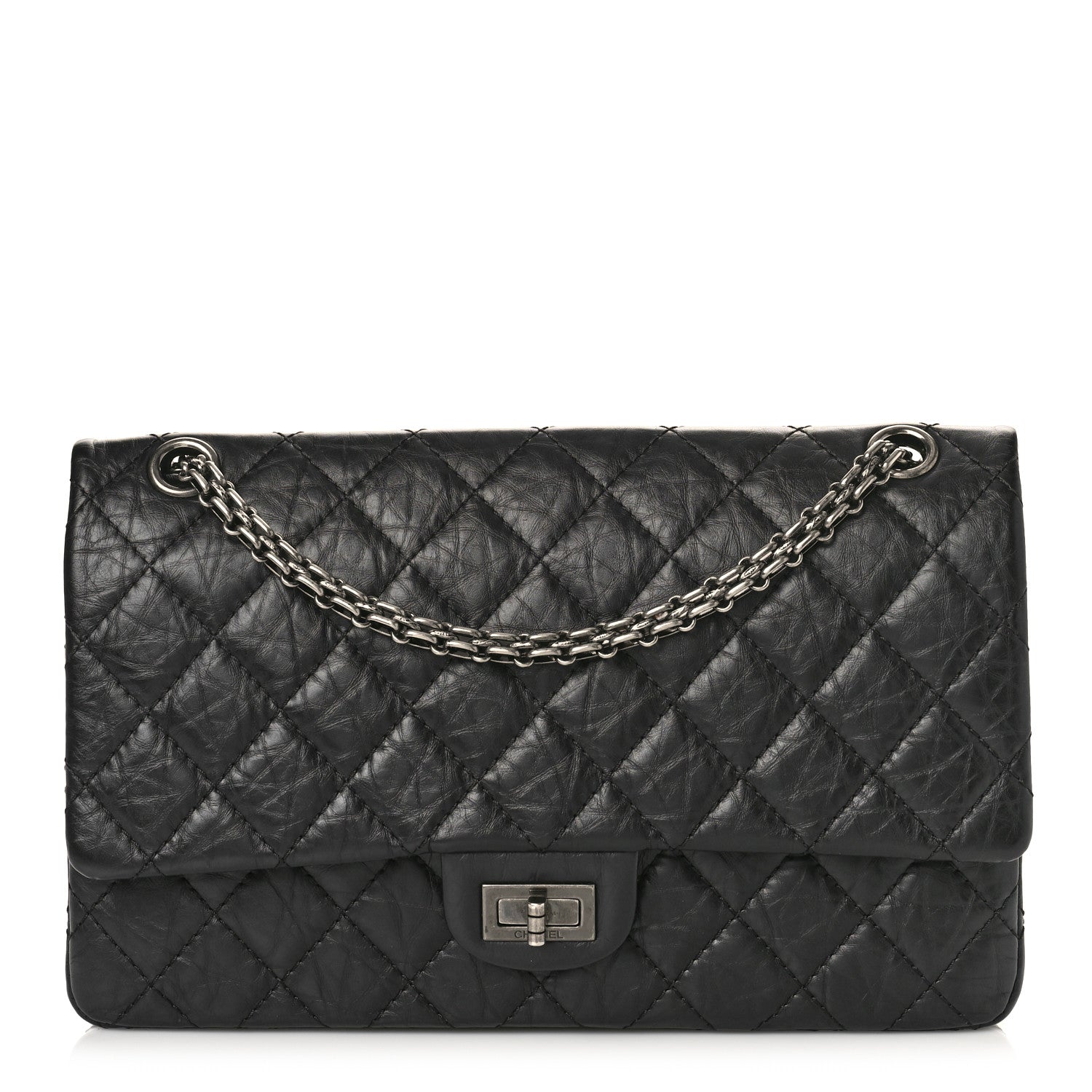 Chanel Aged Calfskin Quilted 2.55 Reissue 226 Flap Black 1 of 9