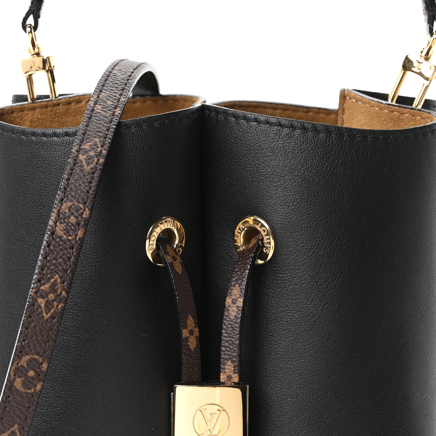 Louis Vuitton Calfskin Monogram LV Bloom PM Black 7 of 9