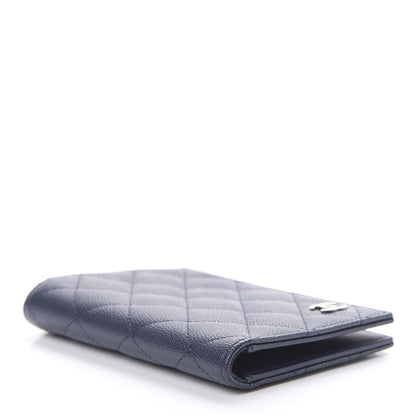 Chanel Caviar Quilted Passport Holder Navy Blue 4 of 8