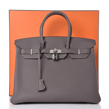 Hermes Togo Birkin 35 Etain 8 of 8