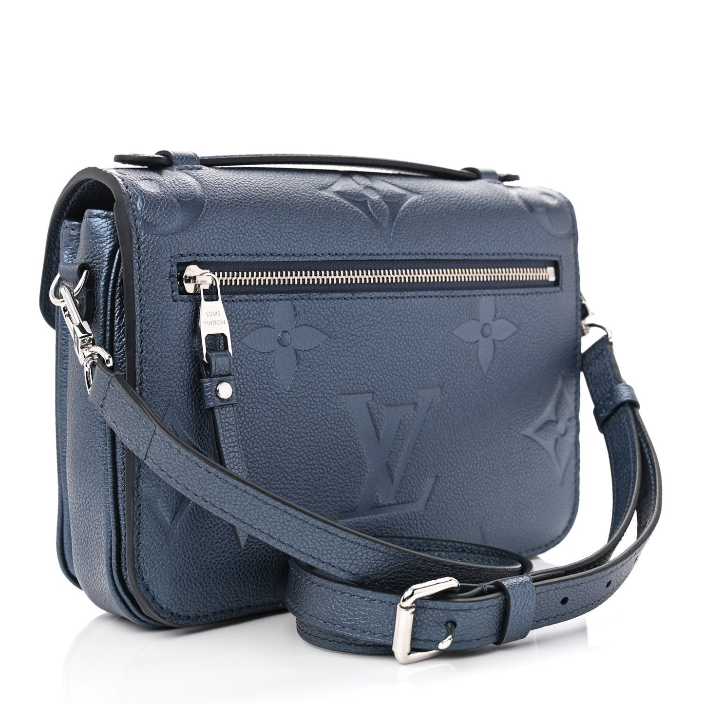 Metallic Empreinte Monogram Giant Pochette Metis Navy Nacre