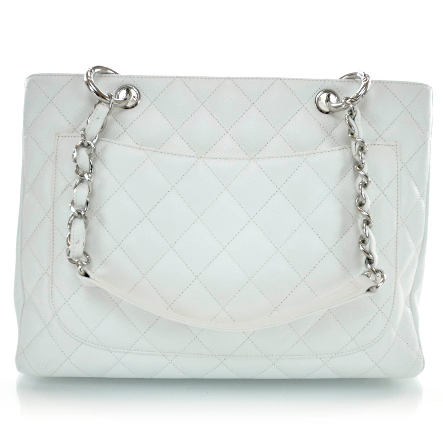 Caviar Grand Shopping Tote GST White