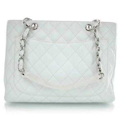 Chanel Caviar Grand Shopping Tote GST White 3 of 11