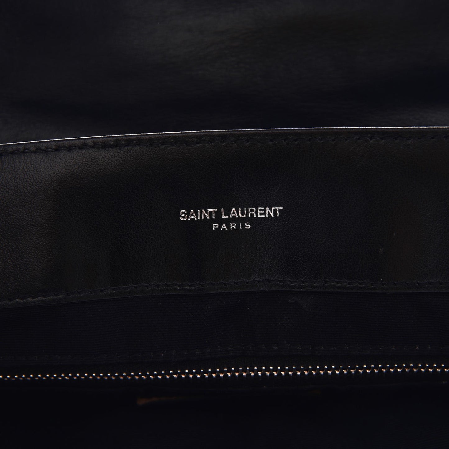 Calfskin Y Quilted Monogram Large Loulou Chain Satchel Black