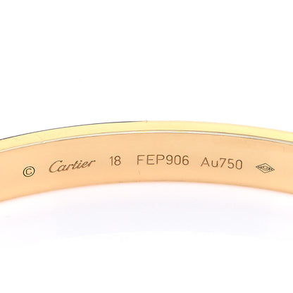 Cartier 18K Yellow Gold LOVE Bracelet 18 4 of 6