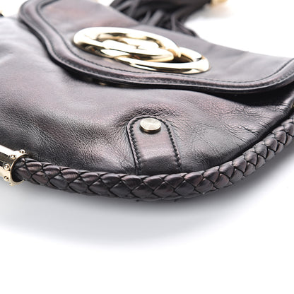 Gucci Calfskin Small Britt Tassel Shoulder Bag Black 7 of 7