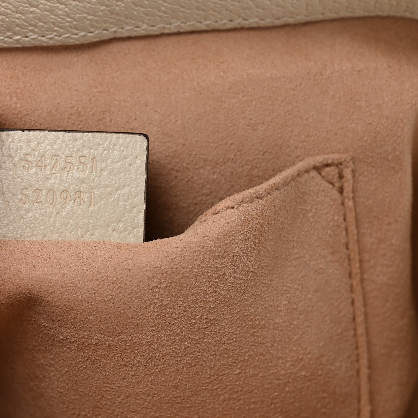 Textured Calfskin Web Small Ophidia Tote Bag Mystic White