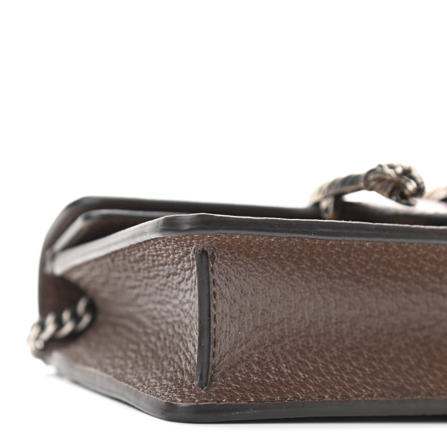 Monogram Jumbo GG Textured Dollar Calfskin Super Mini Dionysus Shoulder Bag Camel Ebony New Acero