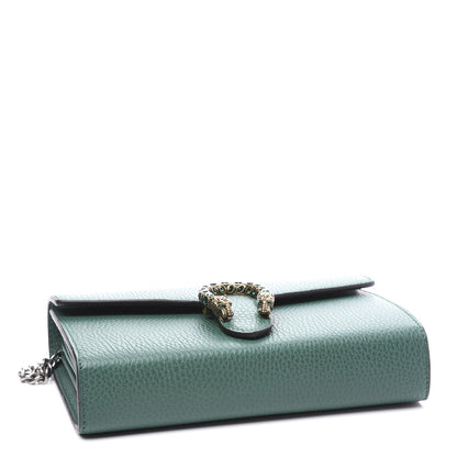 Gucci Calfskin Mini Dionysus Chain Wallet Emerald 3 of 11