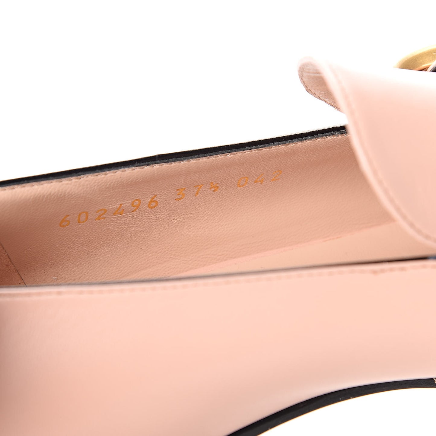 Malaga Kid Womens GG Marmont Loafers 37.5 Perfect Pink