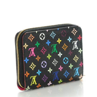 Louis Vuitton Monogram Multicolor Zippy Coin Purse Black Grenade 3 of 7