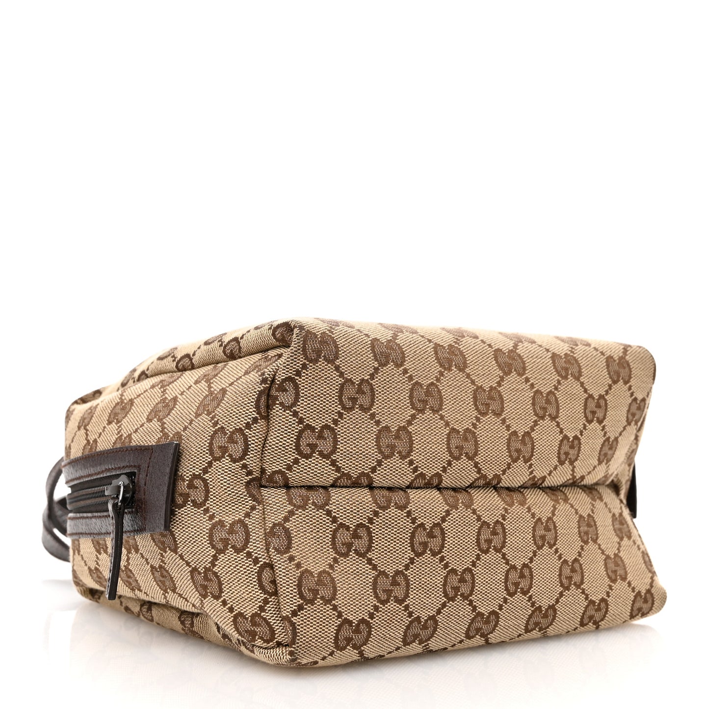 Monogram Calfskin Large Balthus Cosmetic Pouch Beige Ebony Cocoa