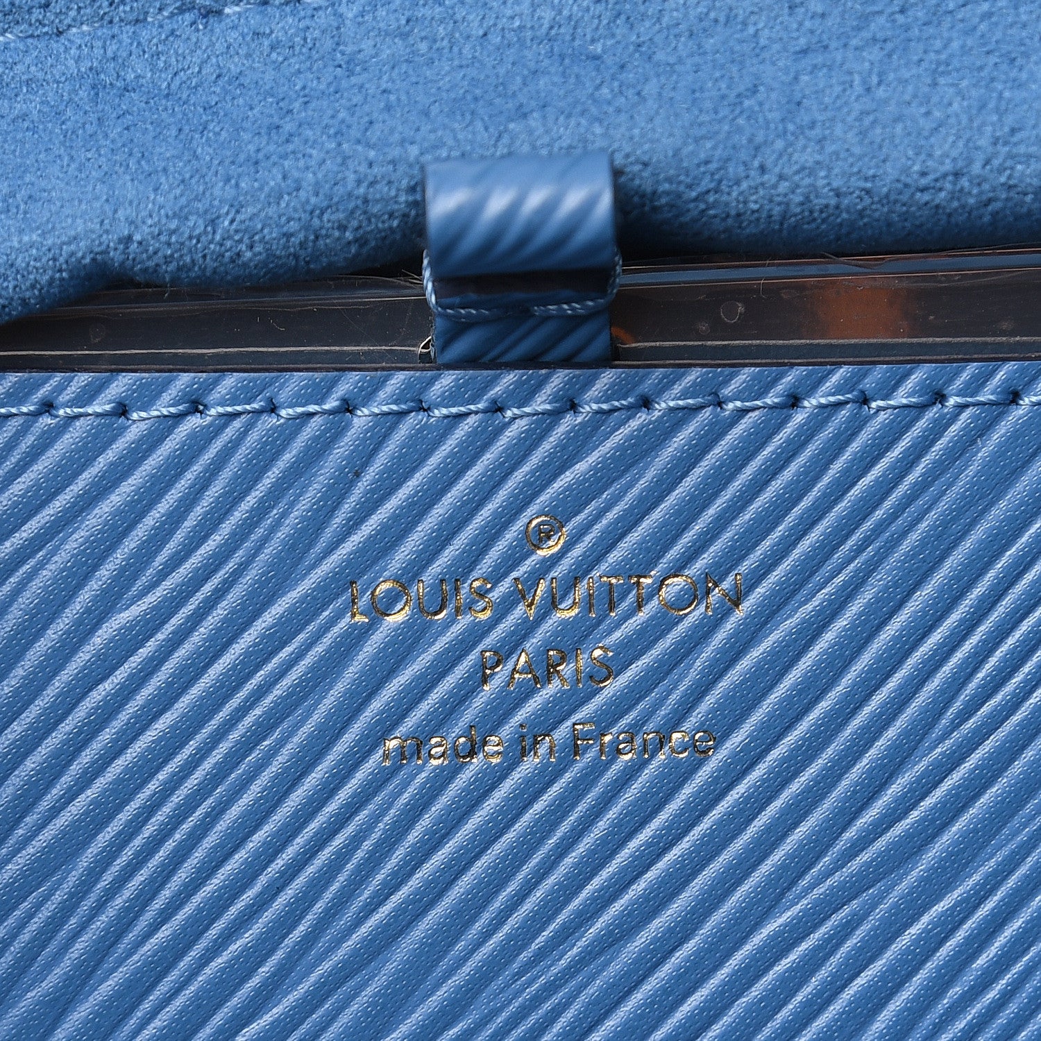 Louis Vuitton Epi Twist Shoulder Bag MM Blue Jean 4 of 9