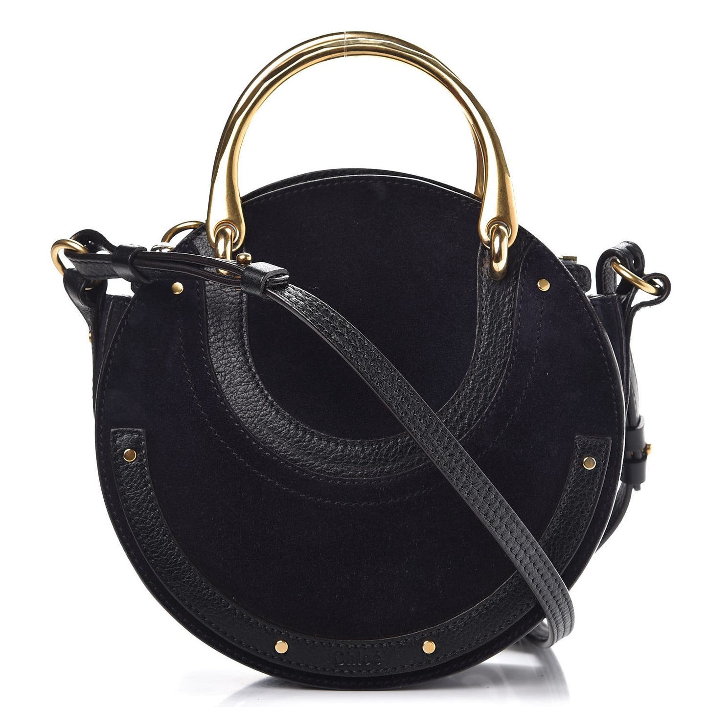 Calfskin Suede Small Pixie Bag Full Blue