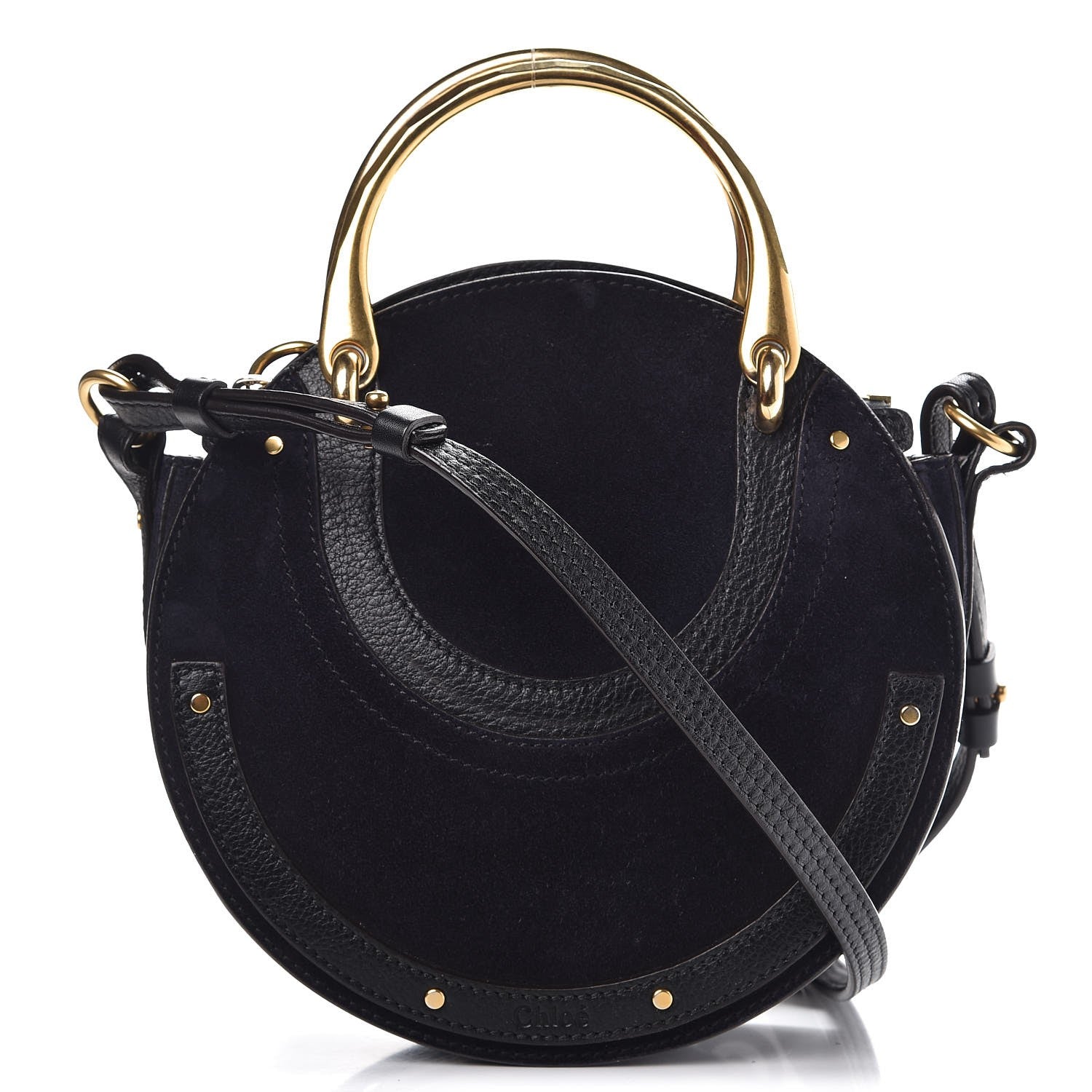 Chloe Calfskin Suede Small Pixie Bag Full Blue 1 of 9