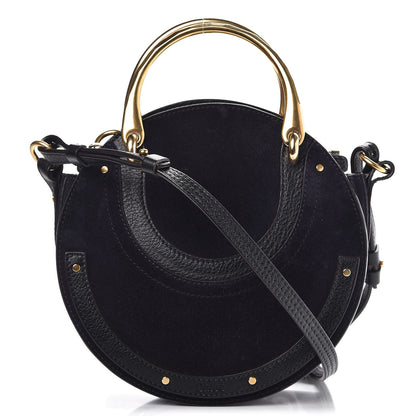 Chloe Calfskin Suede Small Pixie Bag Full Blue 1 of 9