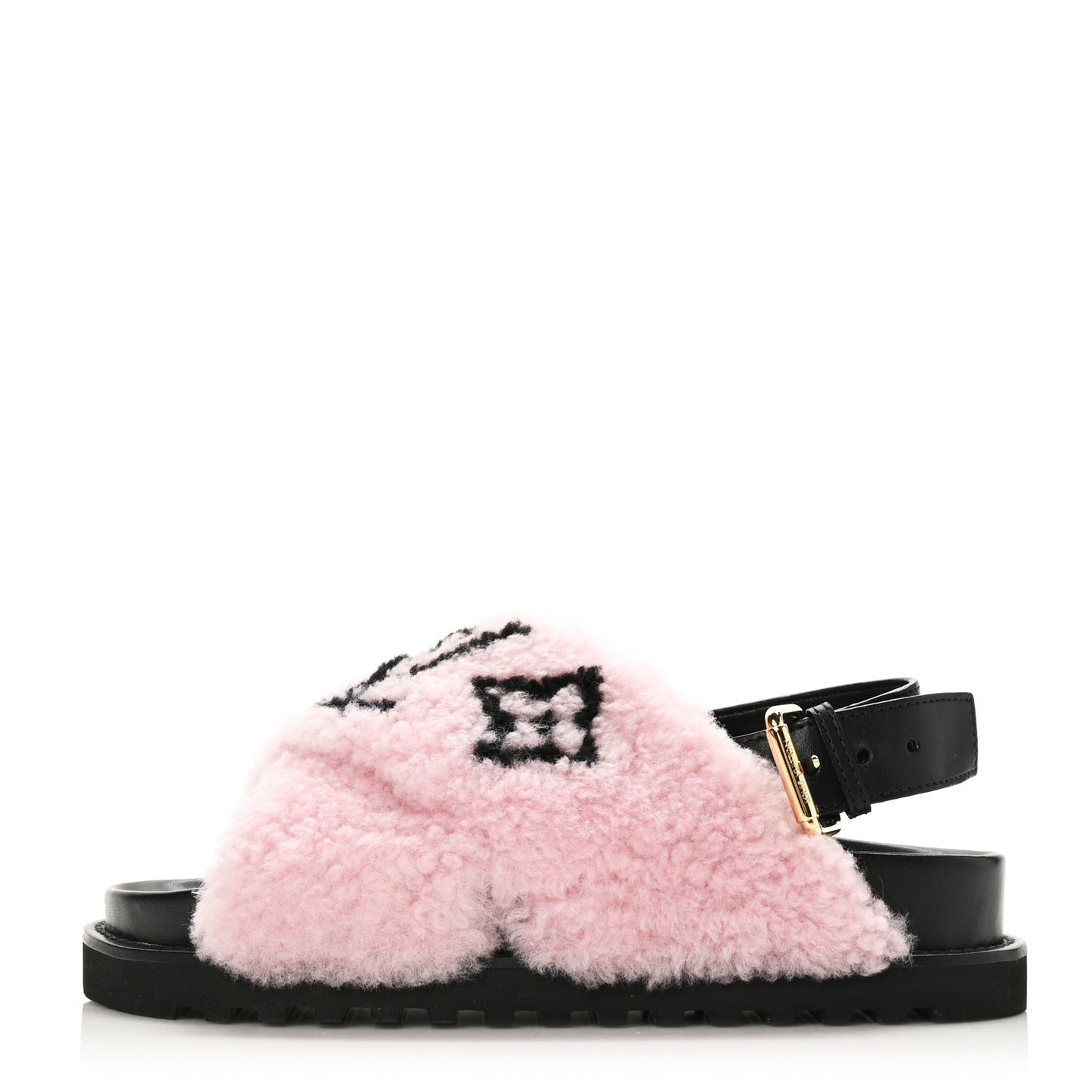 Shearling Paseo Sandals 36 Pink