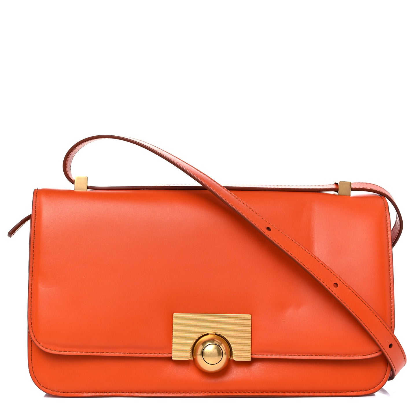 Spazzolato Calfskin Classic BV Classic Bag Orange